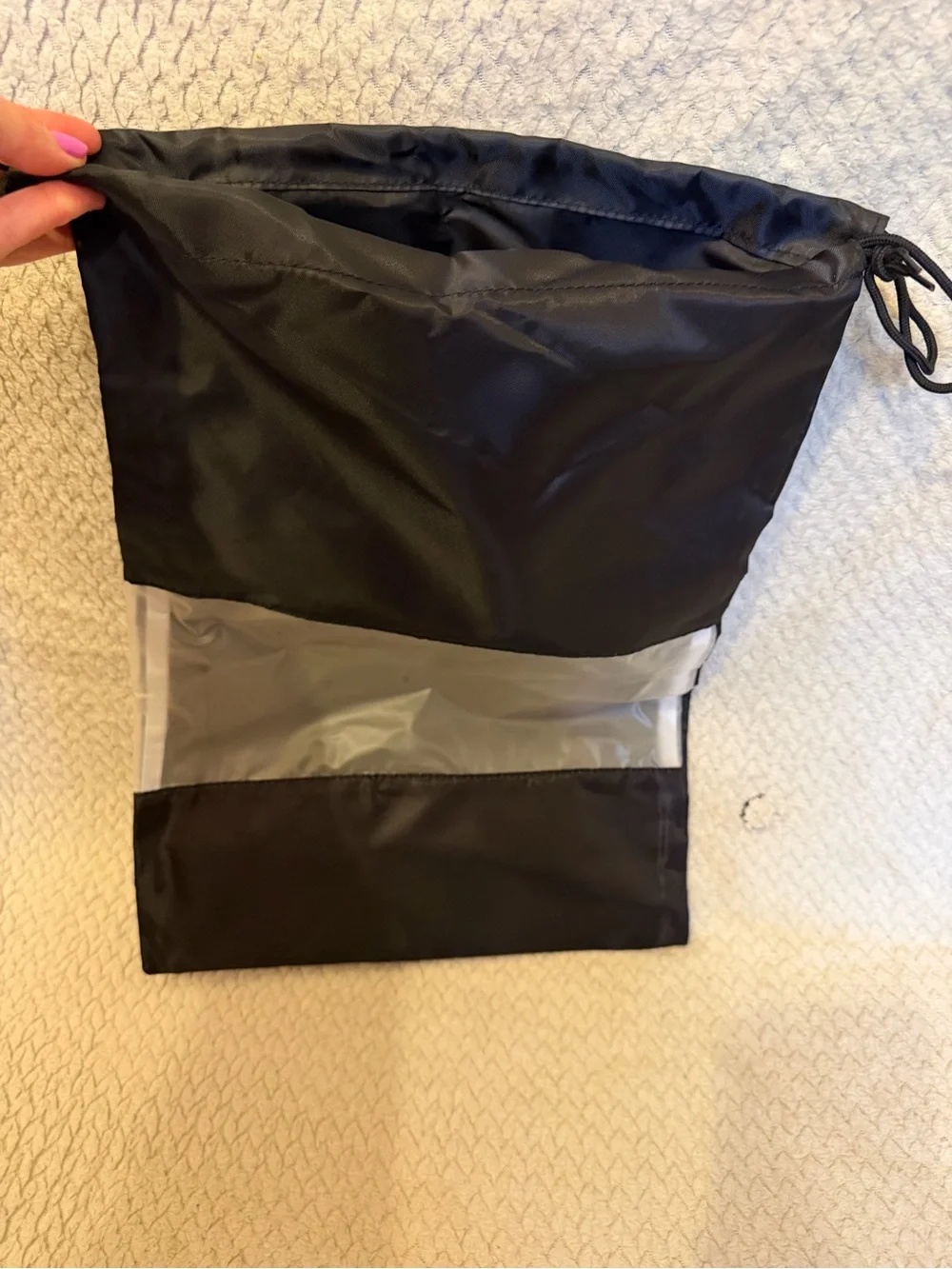 French Connection Black Travel Organizer Pouch